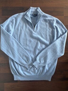 Joseph & Lyman 100% Cashmere Quarter-Zip Sweater